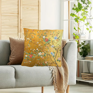 CHINESE PATTERN FLORAL CUSHION COVER