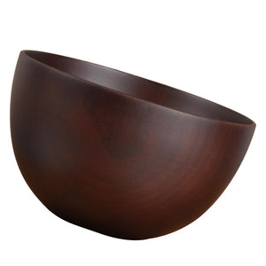 Natural Wood Round Bowl