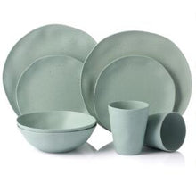 8pcs Bamboo Dishware Set