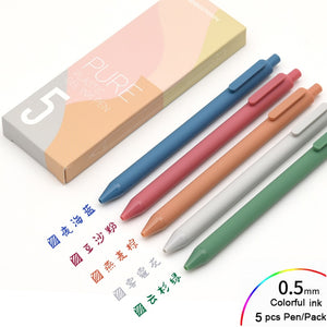 Gel Pens Set Retro Vintage Retractable Pen