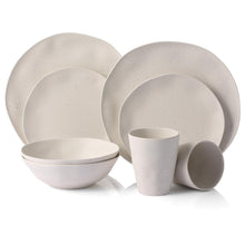 8pcs Bamboo Dishware Set