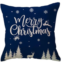 Coussin Noel Bleu