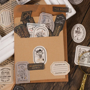 RETRO VINTAGE SCRAPBOOKING STICKER PAPIER