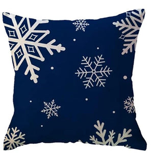 Coussin Noel Bleu
