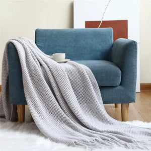 Nordic Knitted Shawl Sofa Blanket
