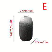 Black and white ceramic vase