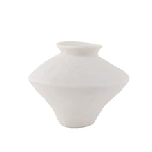 Metallic vase gold white and black