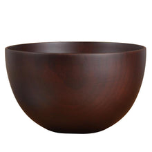 Natural Wood Round Bowl